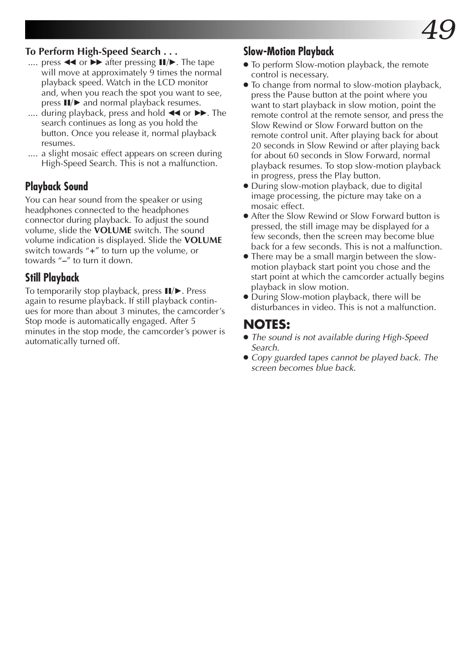 JVC GR-DVM55 User Manual | Page 49 / 88