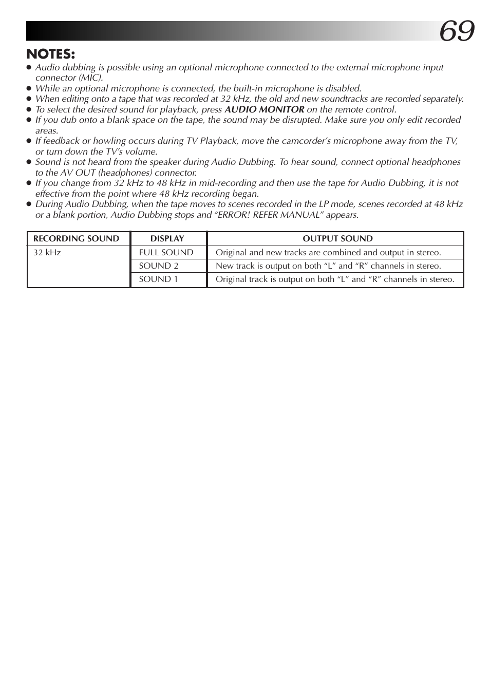JVC GR-DVM55 User Manual | Page 69 / 88