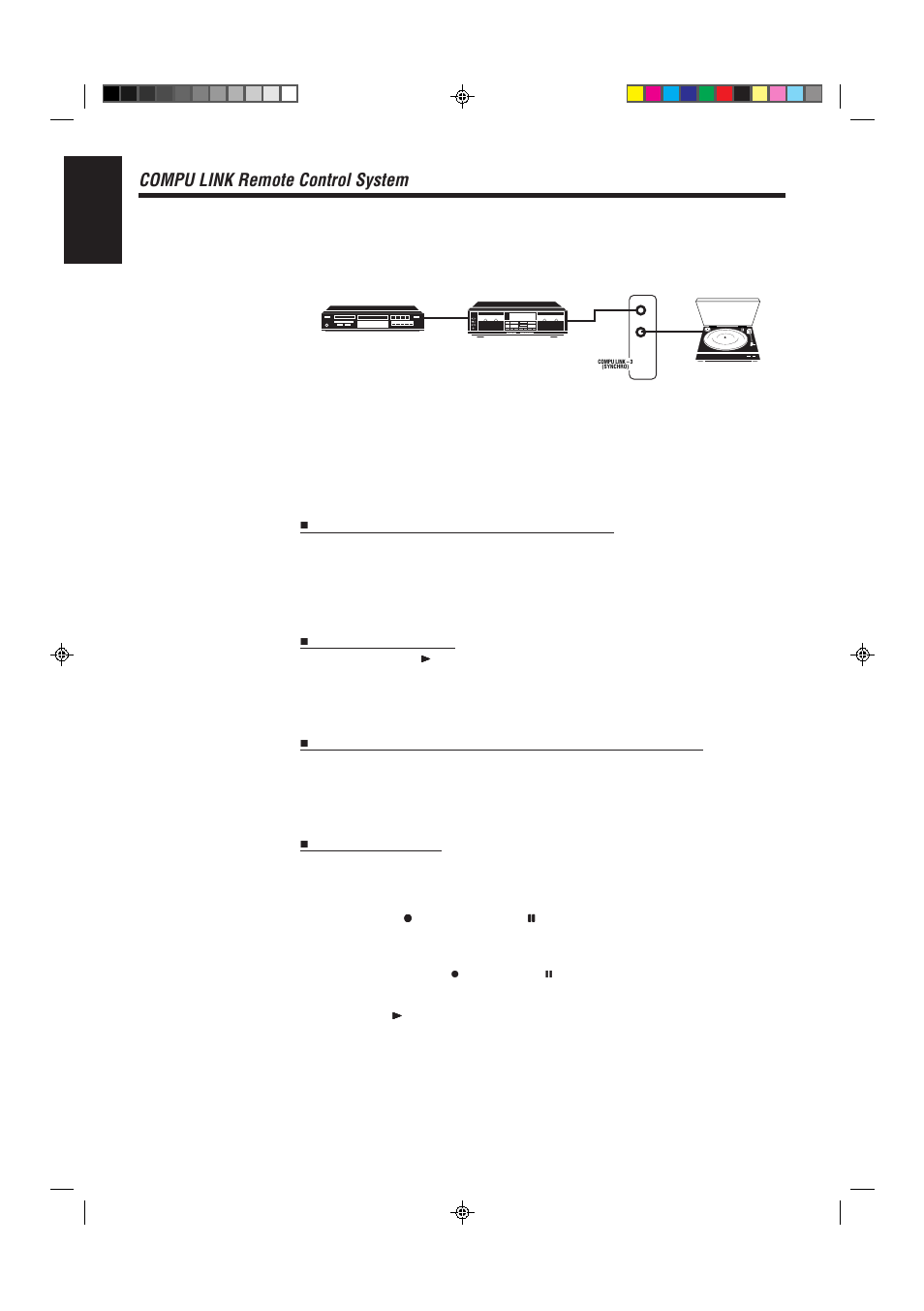 Compu link remote control system, English | JVC RX-80PGD User Manual | Page 44 / 56