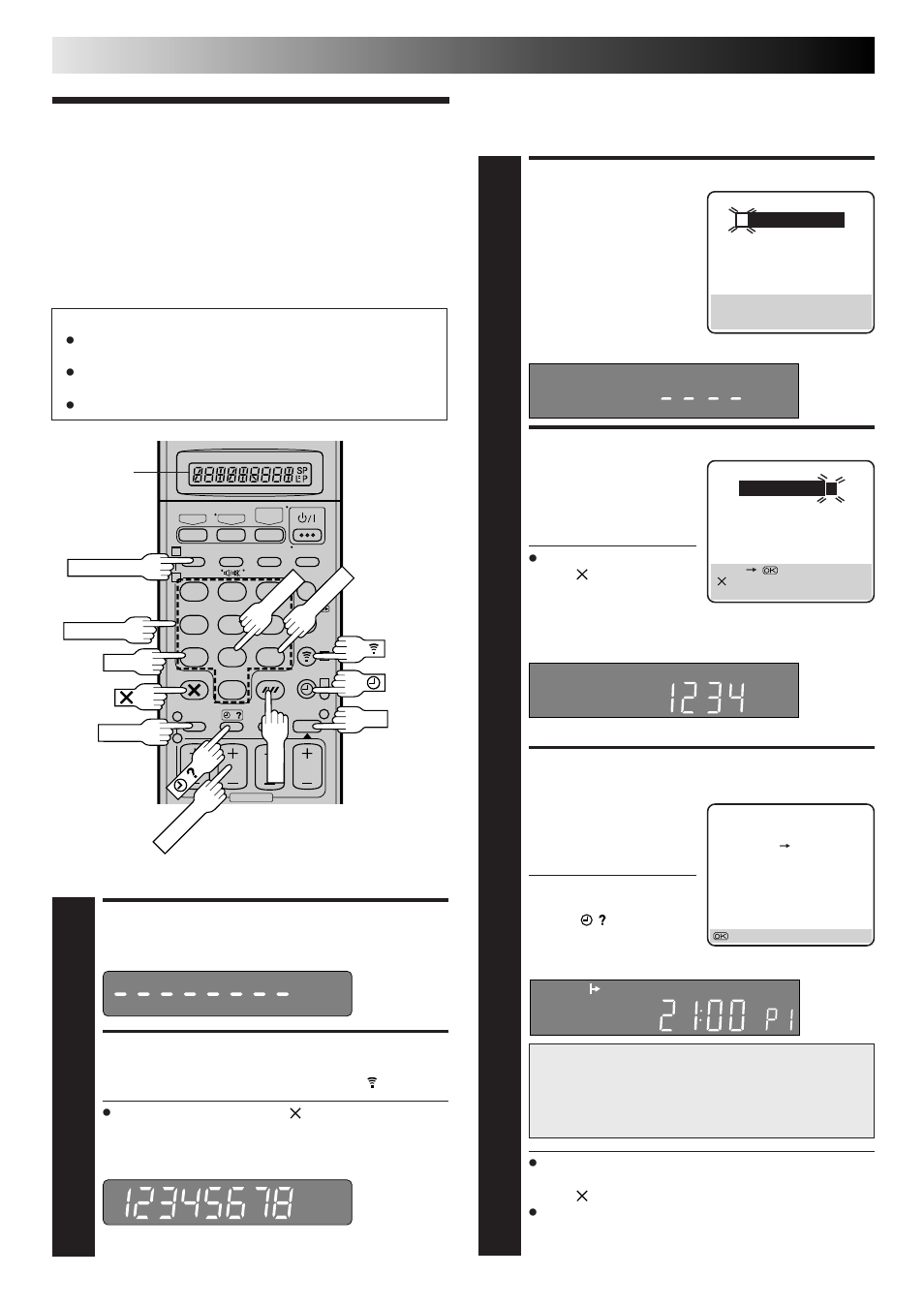 Video plus+ timer programming, Basic operations (cont.), Access video plus+ screen | Enter pluscode number, Access video plus+ program screen | JVC HR-DD865EK User Manual | Page 14 / 64