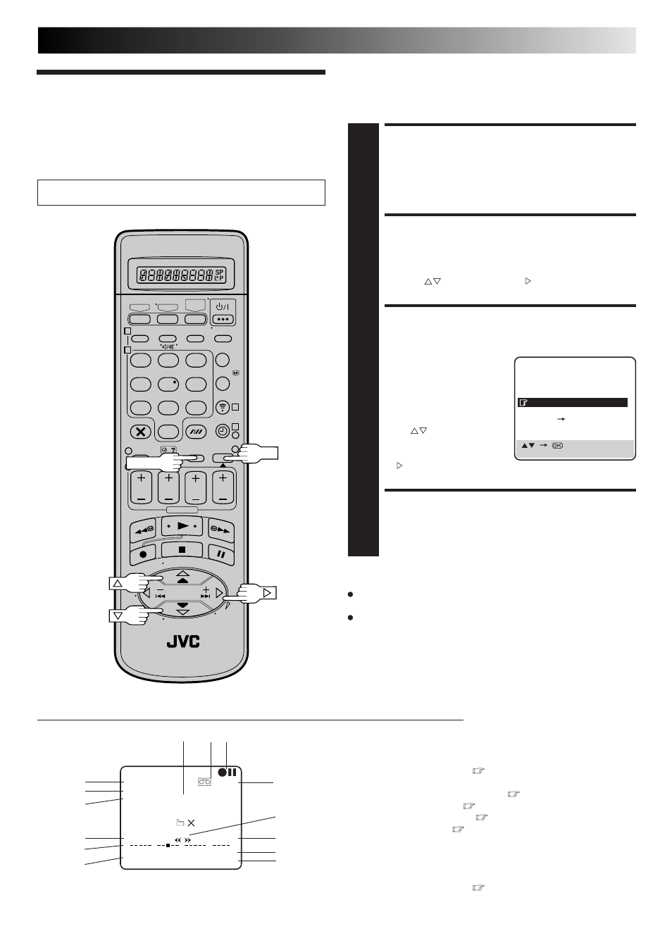 Other functions, Access main menu screen, Access mode set screen | Enable/disable on-screen display, Return to normal, On-screen display | JVC HR-DD865EK User Manual | Page 41 / 64