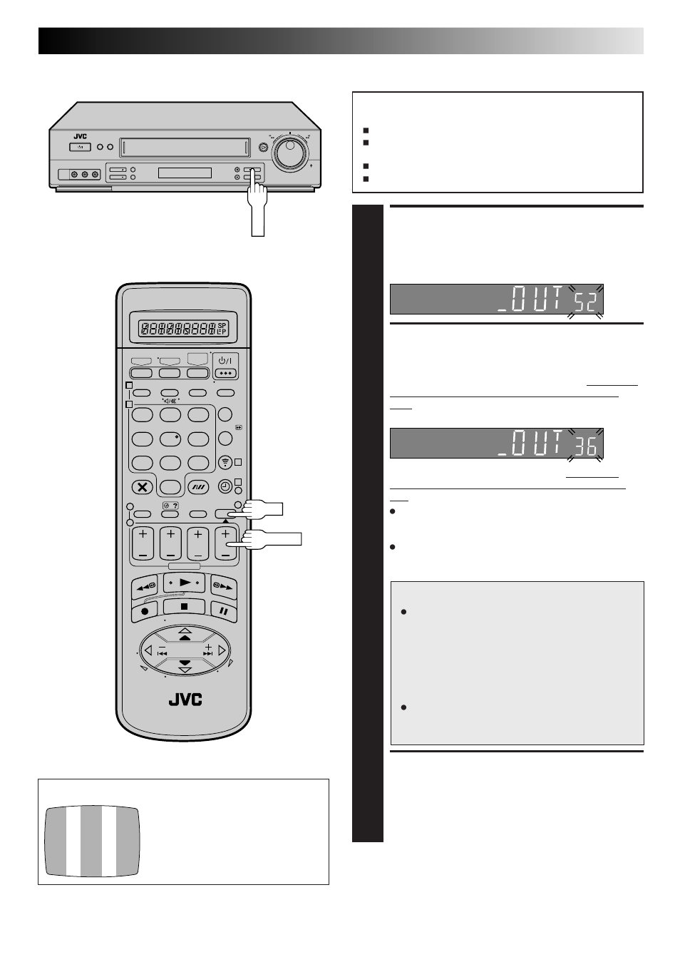 Access video channel set mode, Set video channel, Exit video channel set mode | With rf connection, Important | JVC HR-DD865EK User Manual | Page 47 / 64