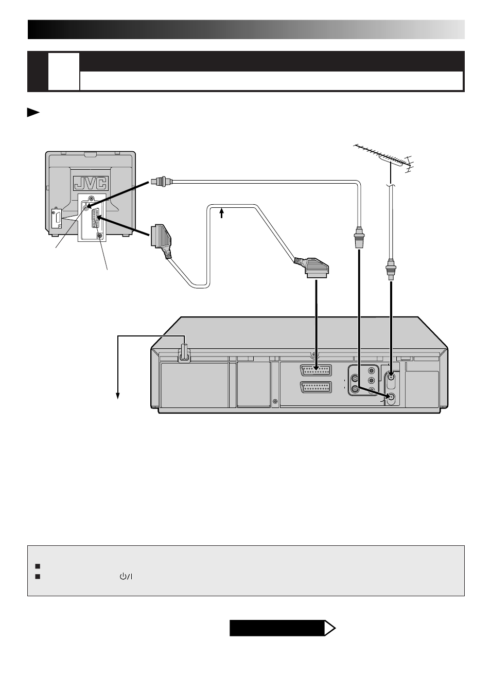 Step, Installation connect video recorder to tv, Attention | JVC HR-DD865EK User Manual | Page 5 / 64