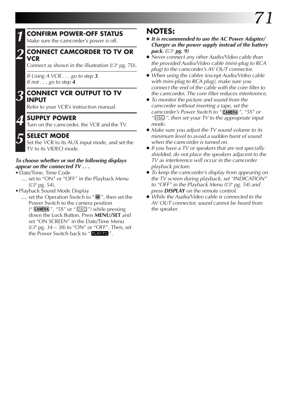 JVC GR-DVX70 User Manual | Page 71 / 112