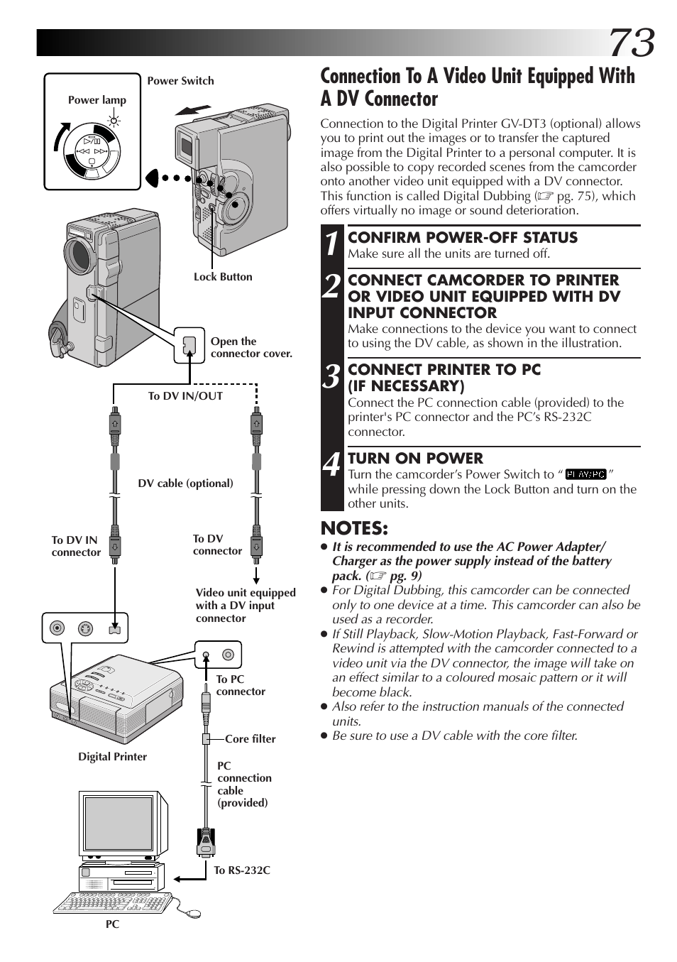 JVC GR-DVX70 User Manual | Page 73 / 112