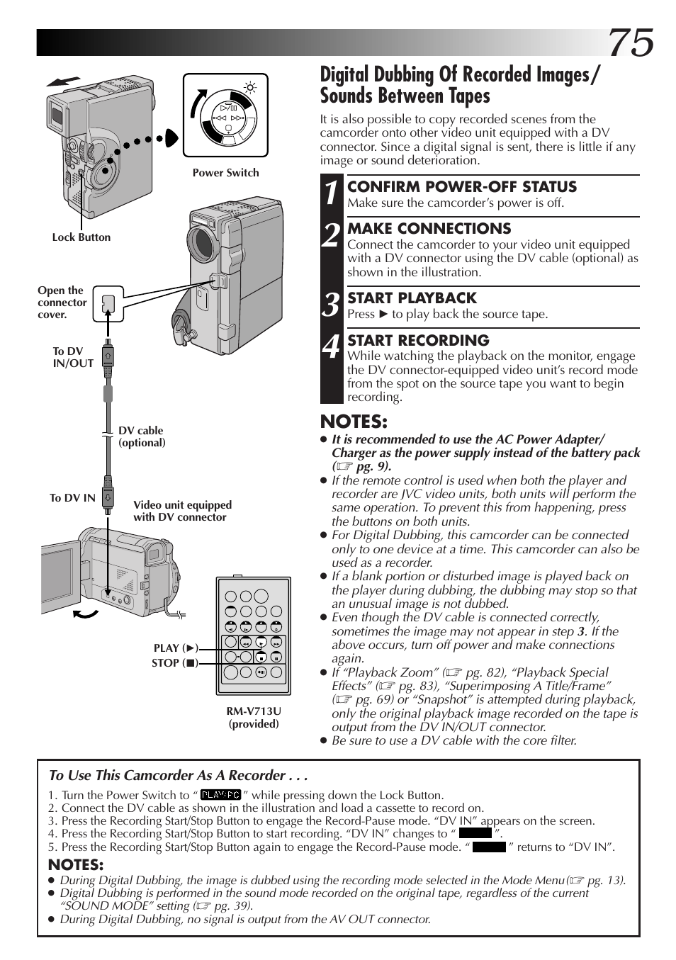 JVC GR-DVX70 User Manual | Page 75 / 112