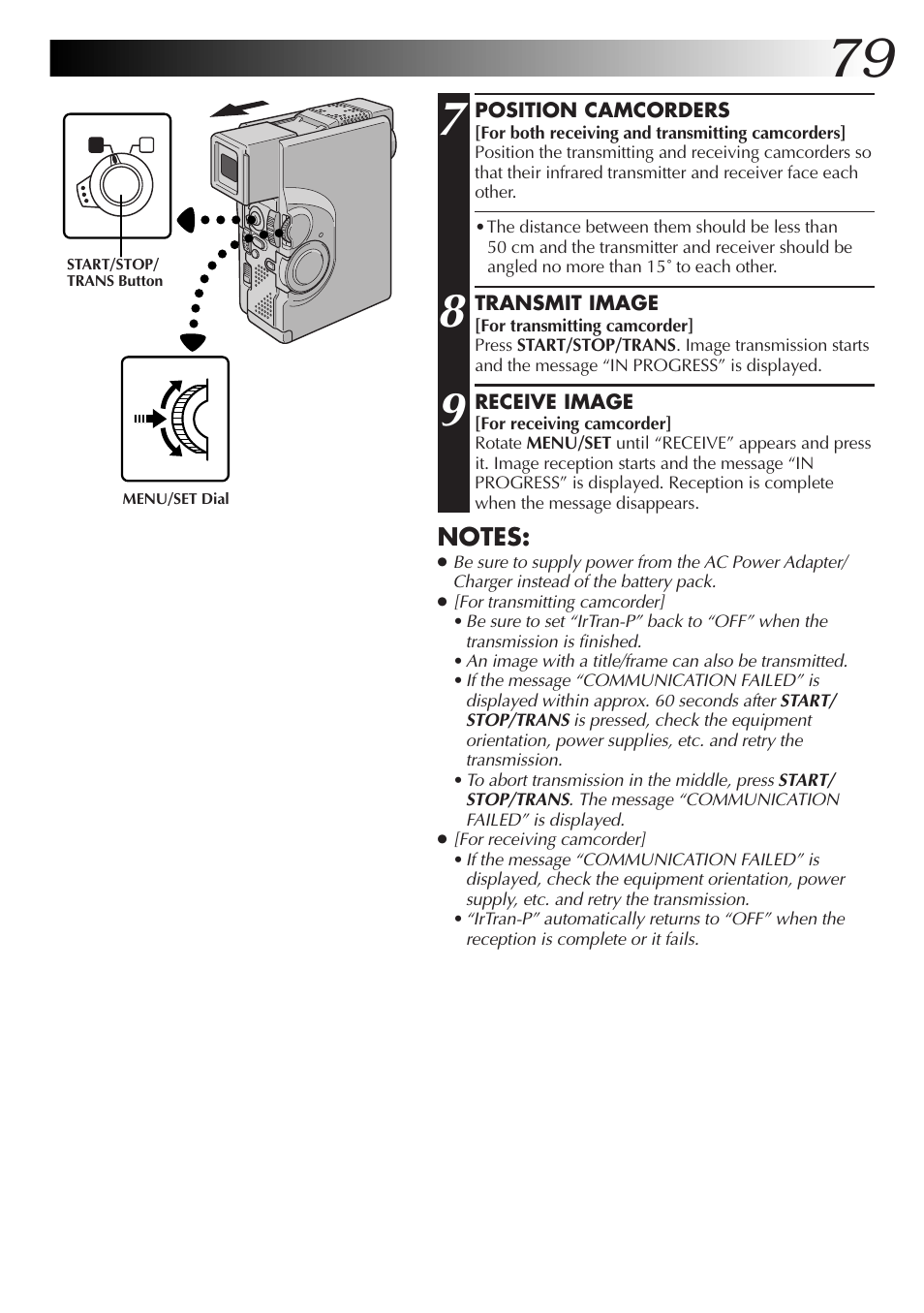 JVC GR-DVX70 User Manual | Page 79 / 112