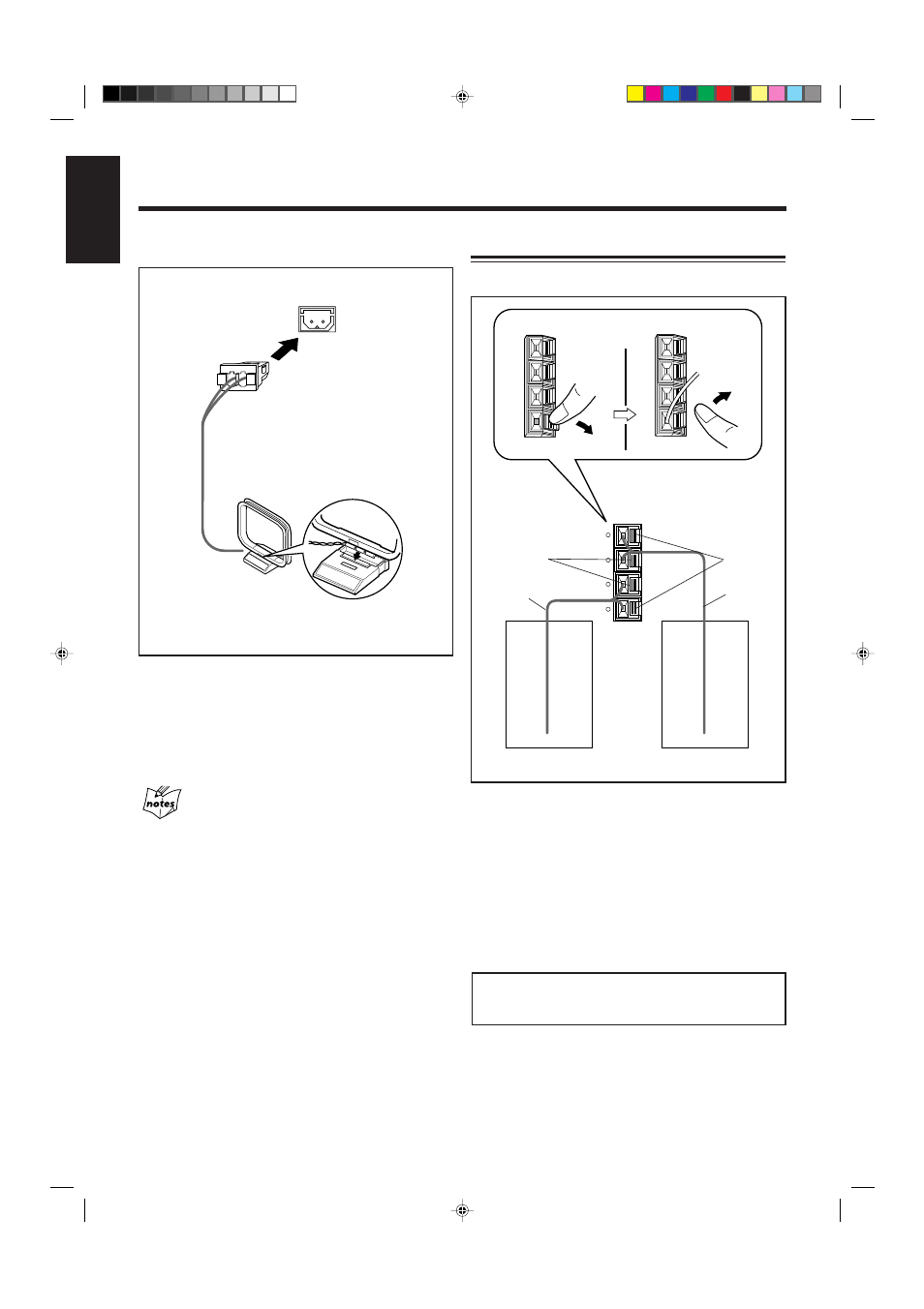 Connecting speakers | JVC CA-MXJ150R User Manual | Page 12 / 38