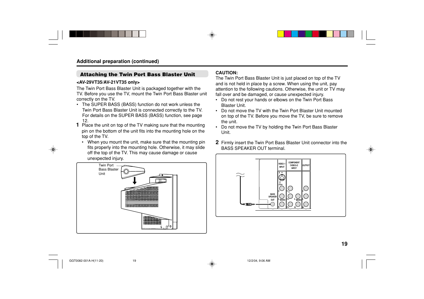 JVC AV-29VT15 User Manual | Page 19 / 22