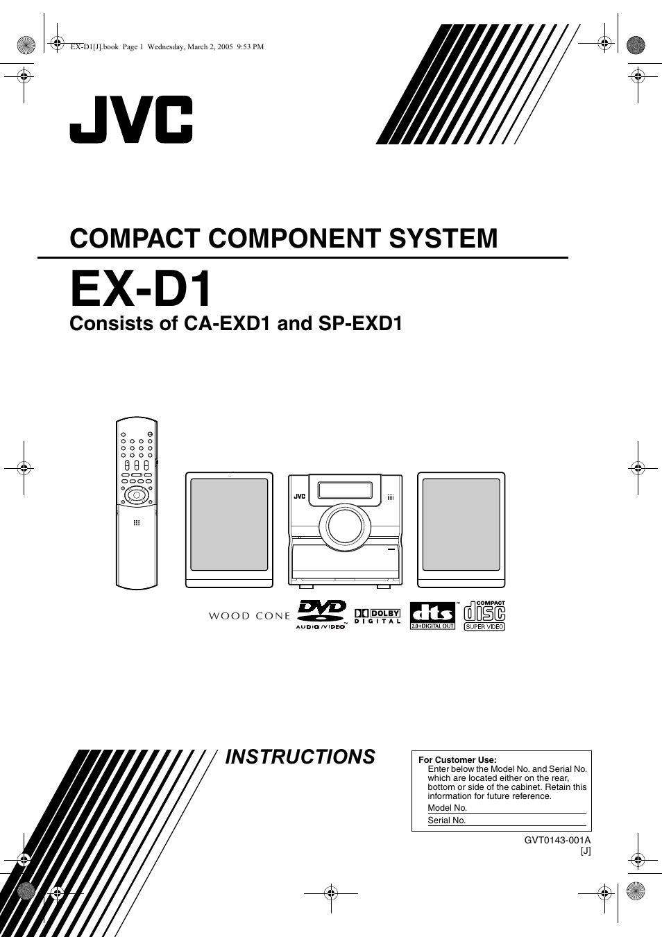 JVC EX-D1 User Manual | 48 pages