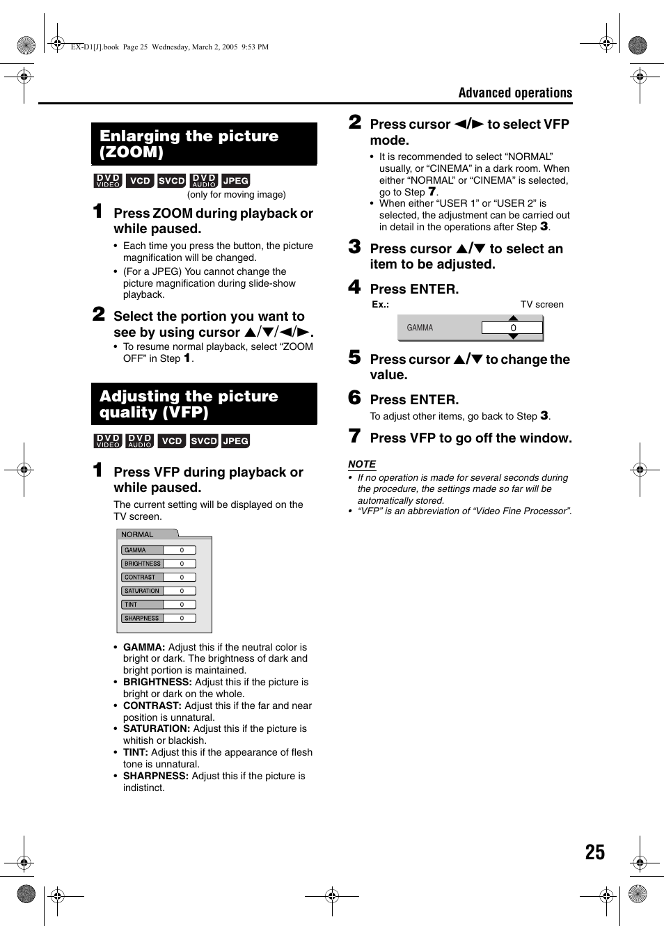 JVC EX-D1 User Manual | Page 27 / 48