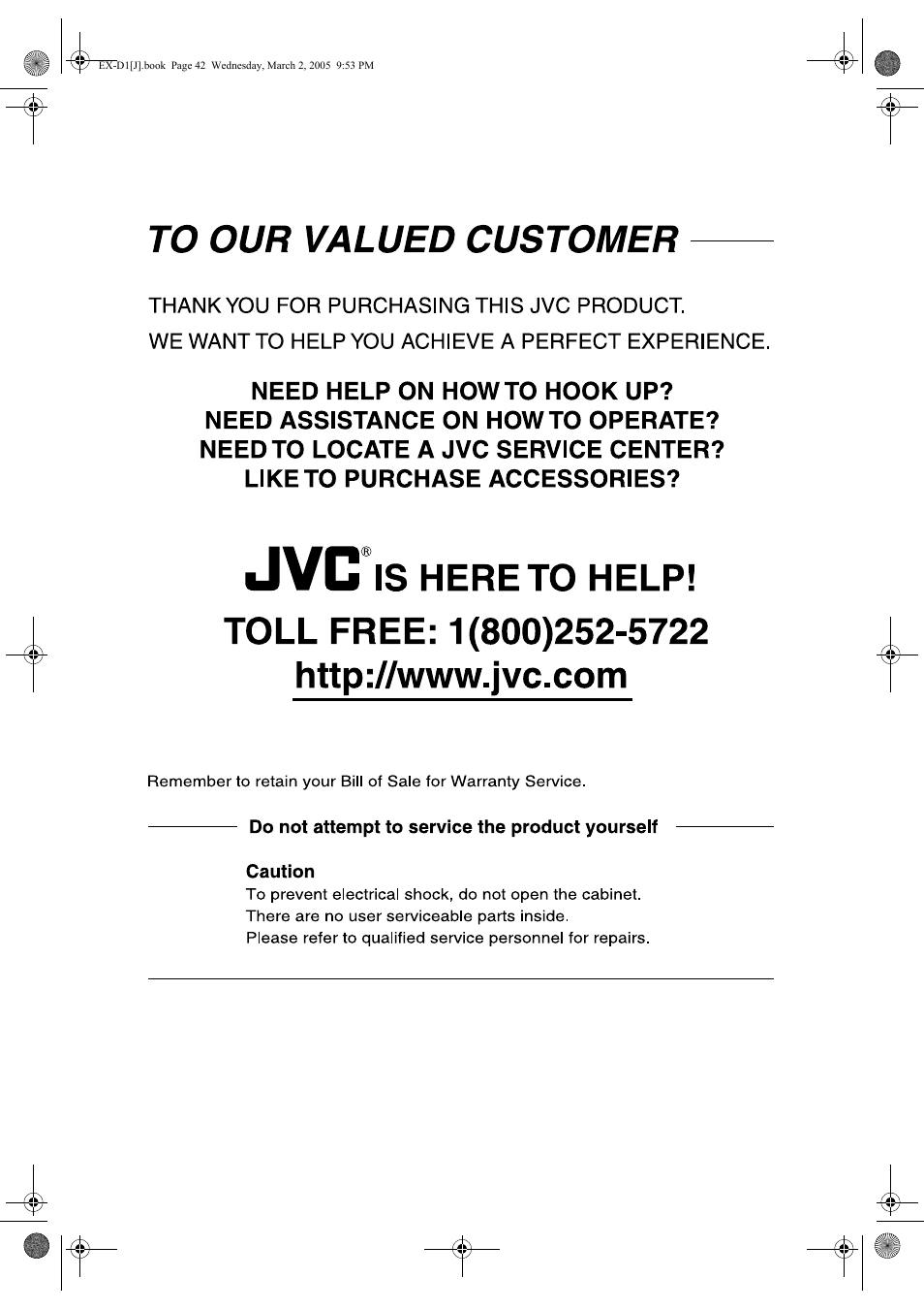 JVC EX-D1 User Manual | Page 47 / 48