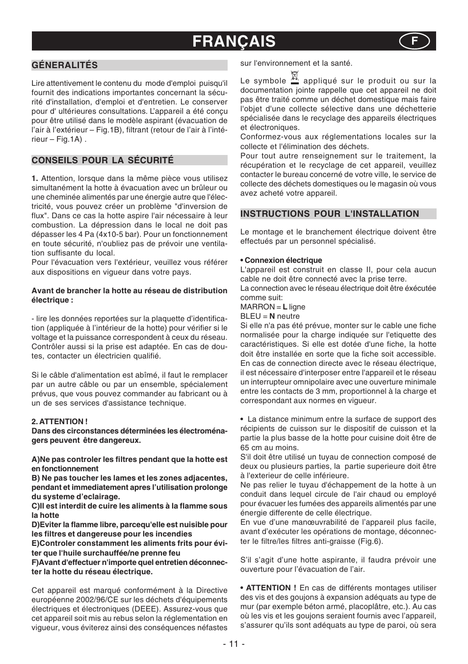 Français | DeLonghi KC-RT90B User Manual | Page 11 / 40