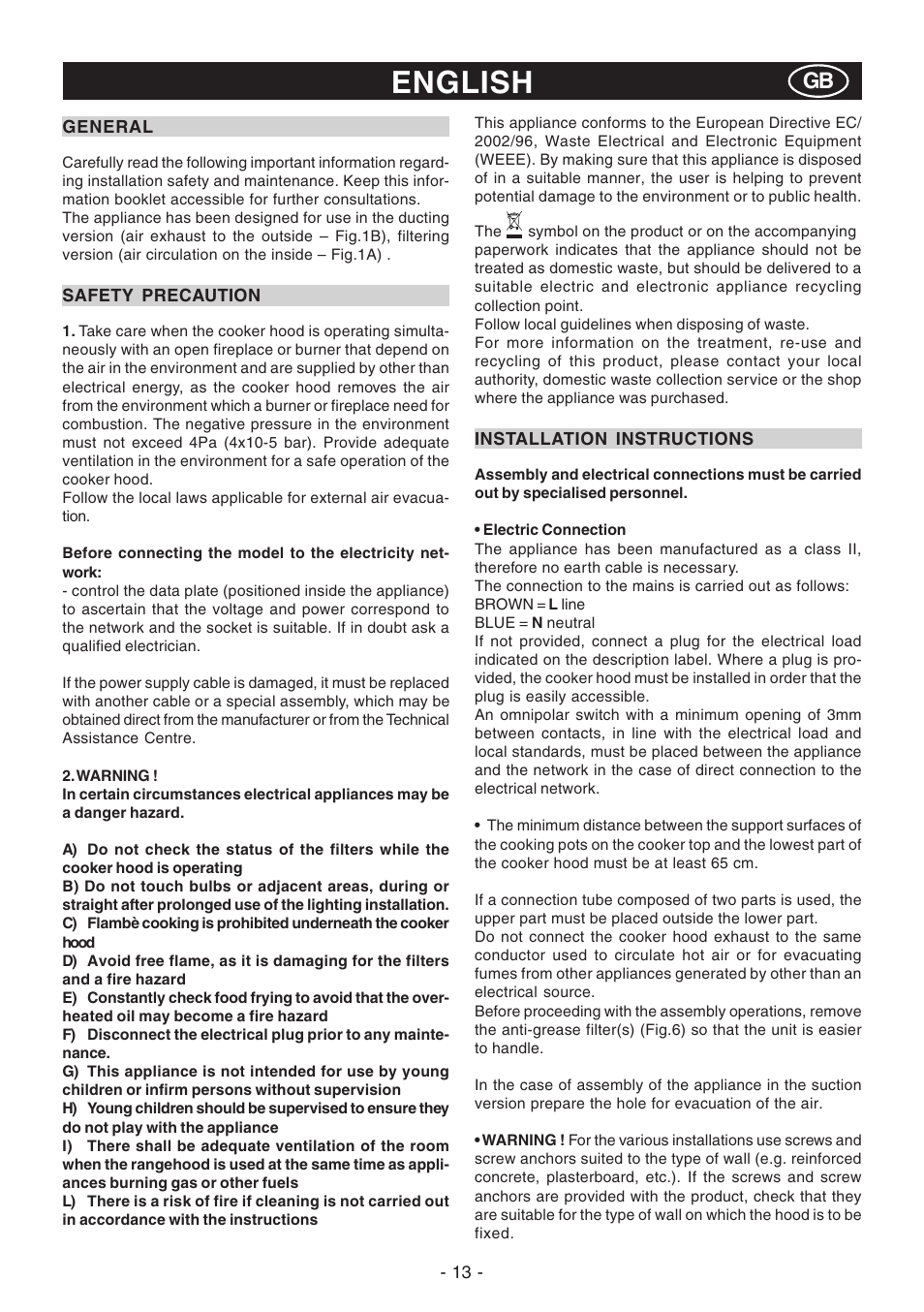 English | DeLonghi KC-RT90B User Manual | Page 13 / 40