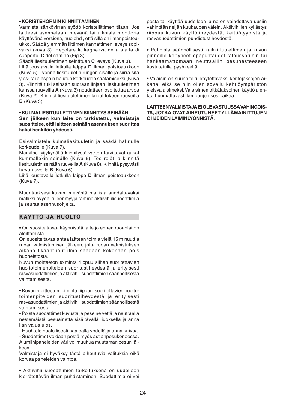 DeLonghi KC-RT90B User Manual | Page 24 / 40