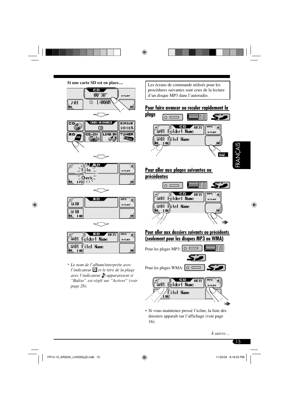 Français | JVC KD-AR5500 User Manual | Page 111 / 147