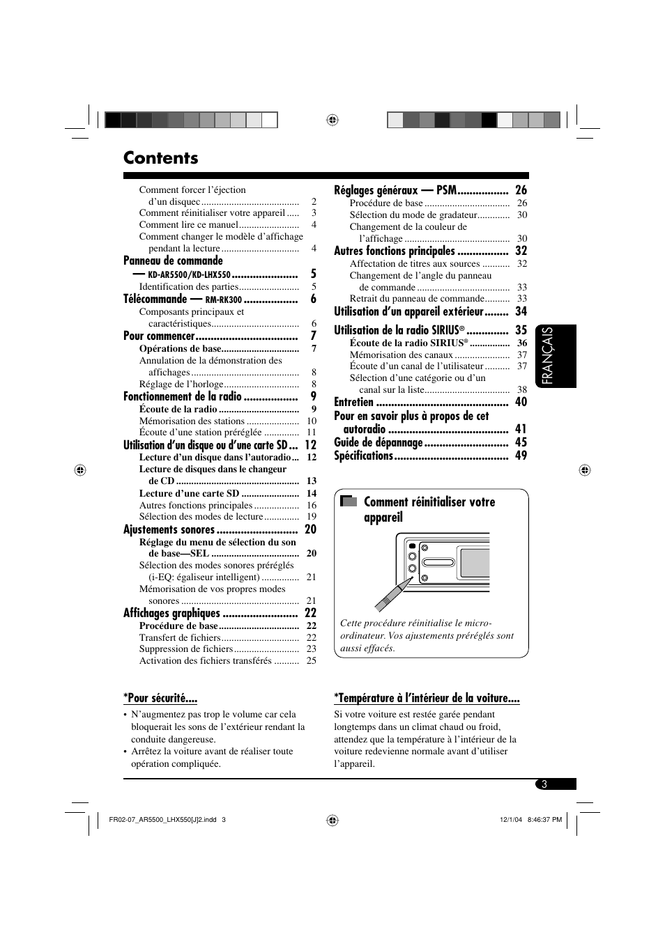 JVC KD-AR5500 User Manual | Page 99 / 147