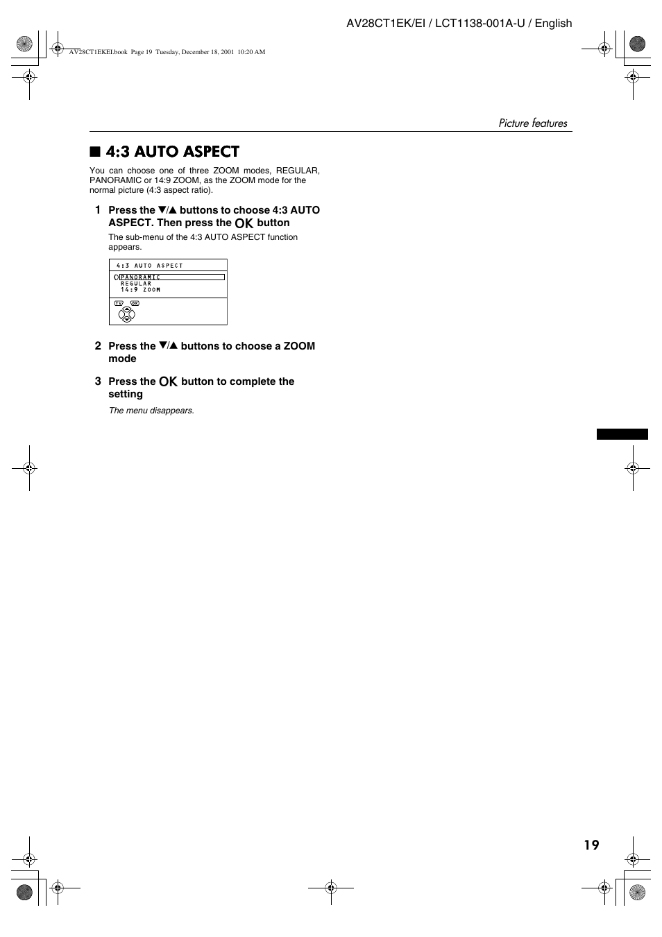 3 auto aspect | JVC T-V Link AV28CT1EP User Manual | Page 56 / 72