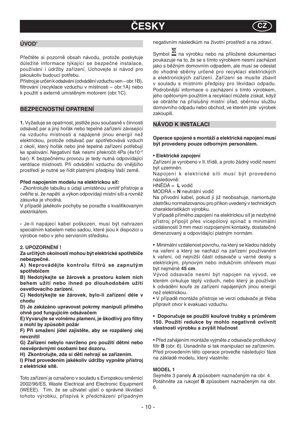 Polsc, Česky | DeLonghi KT-T60XB User Manual | Page 10 / 44