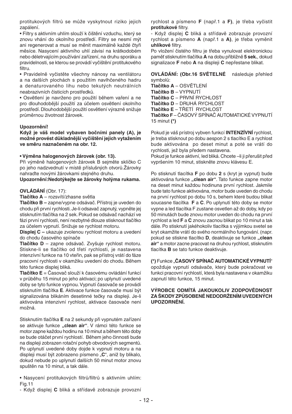 DeLonghi KT-T60XB User Manual | Page 12 / 44