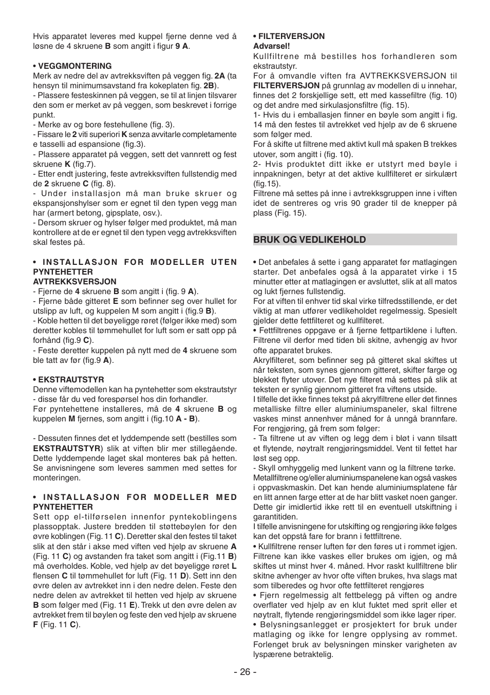 DeLonghi KT-T60XB User Manual | Page 26 / 44