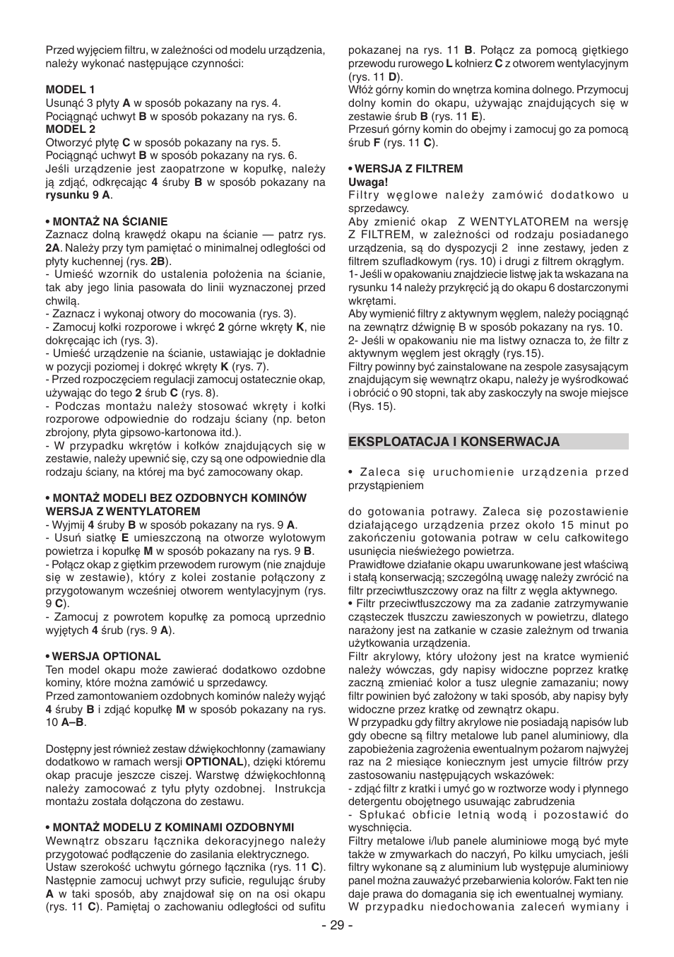 DeLonghi KT-T60XB User Manual | Page 29 / 44