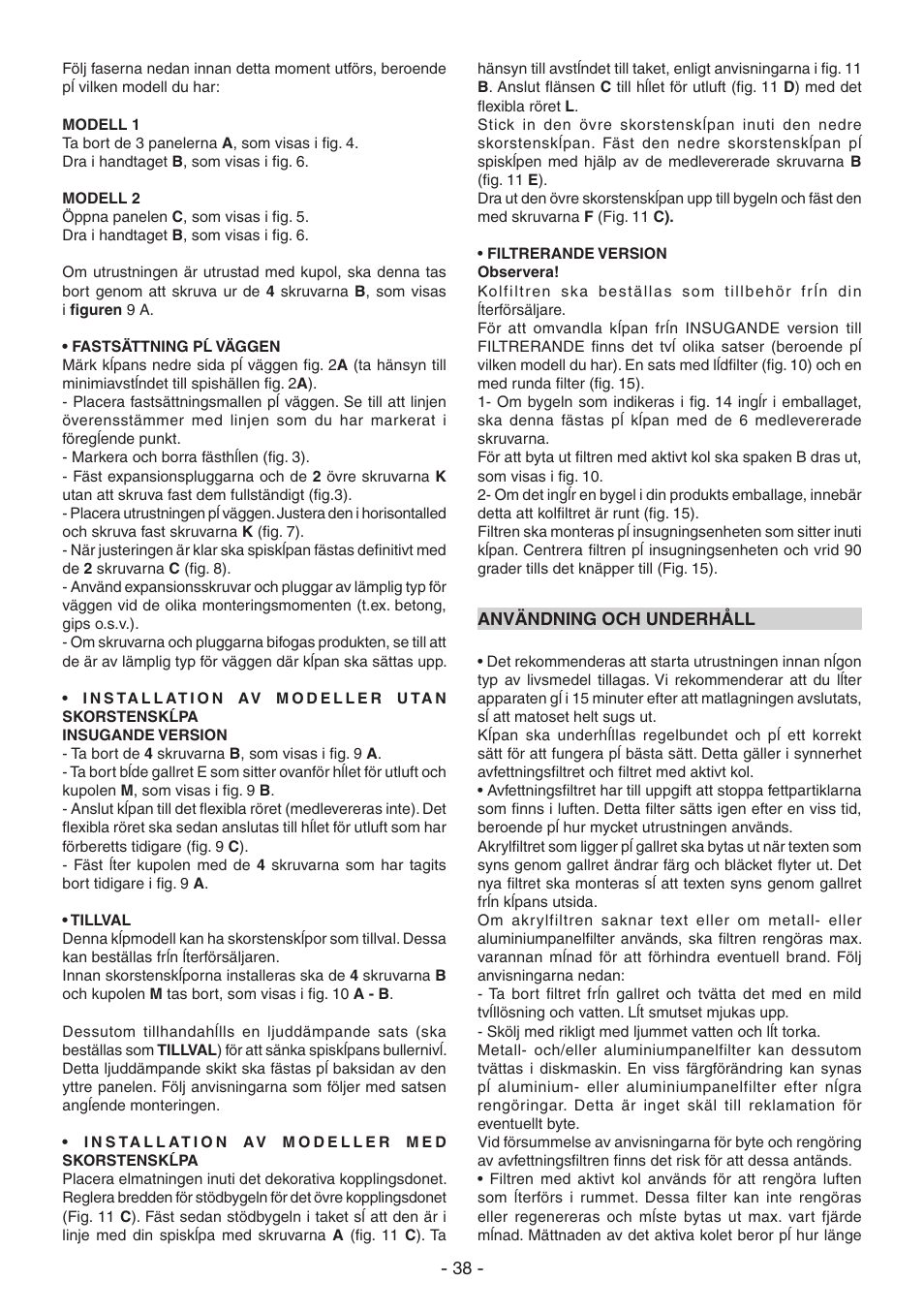 DeLonghi KT-T60XB User Manual | Page 38 / 44