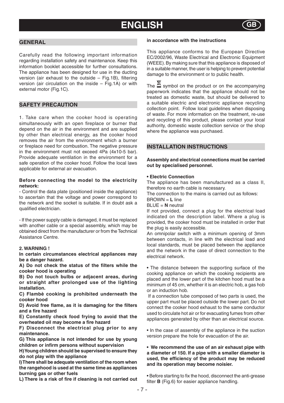 English | DeLonghi KT-T60XB User Manual | Page 7 / 44