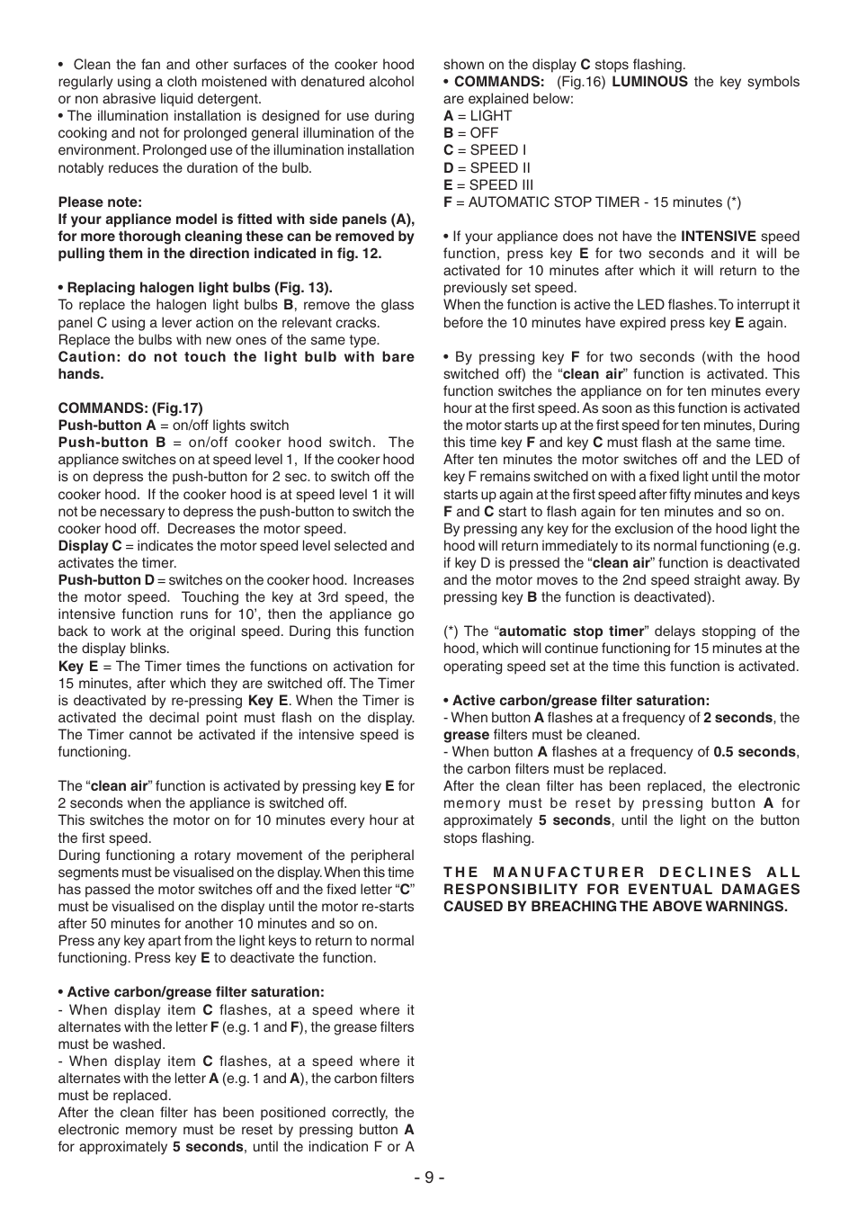 DeLonghi KT-T60XB User Manual | Page 9 / 44