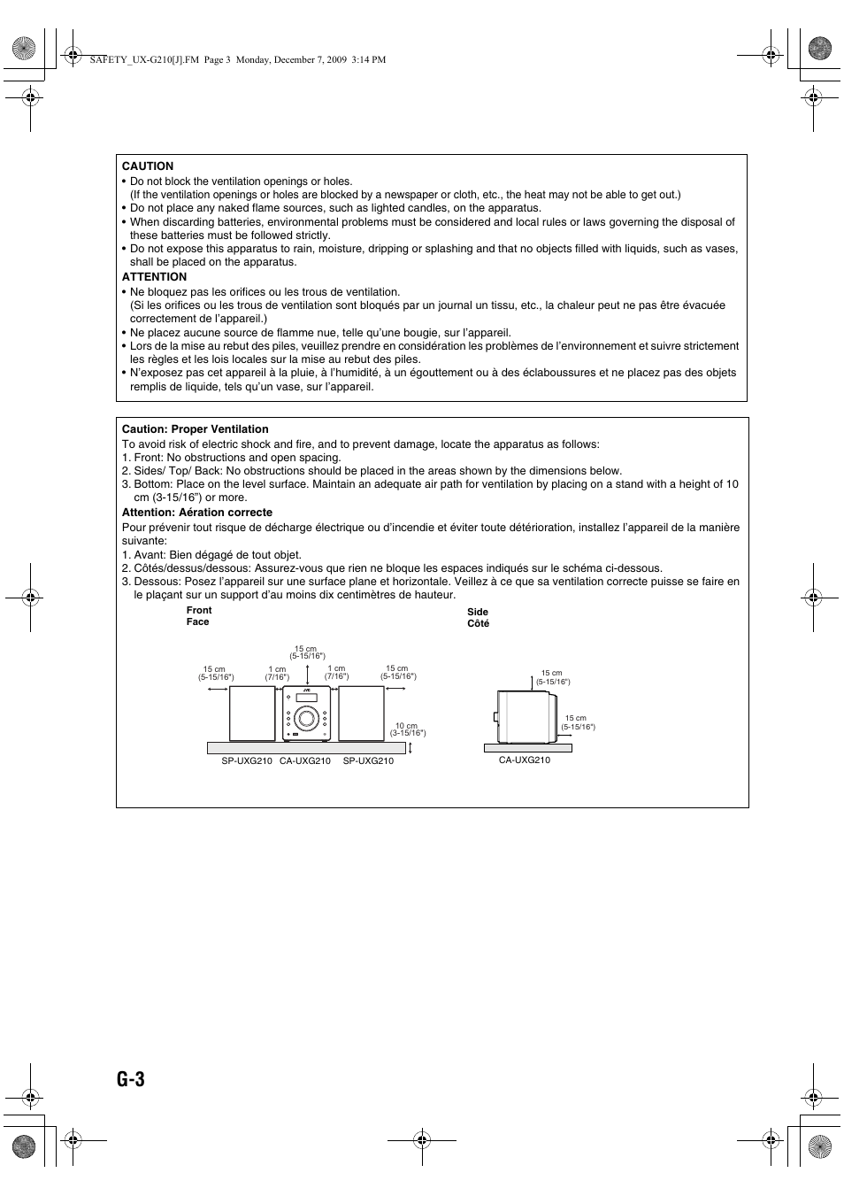 JVC CA-UXG210 User Manual | Page 4 / 24