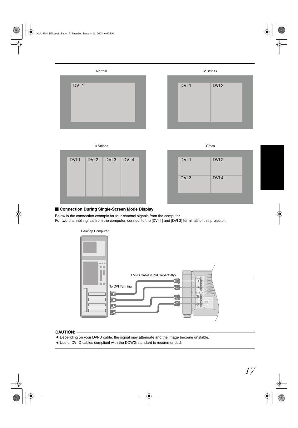 JVC DLA-SH4KNL User Manual | Page 17 / 100