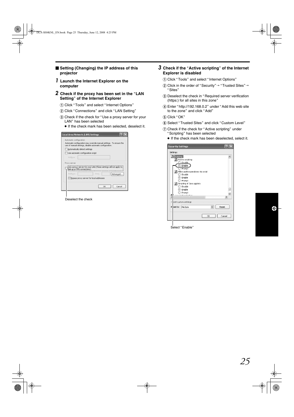 JVC DLA-SH4KNL User Manual | Page 73 / 100