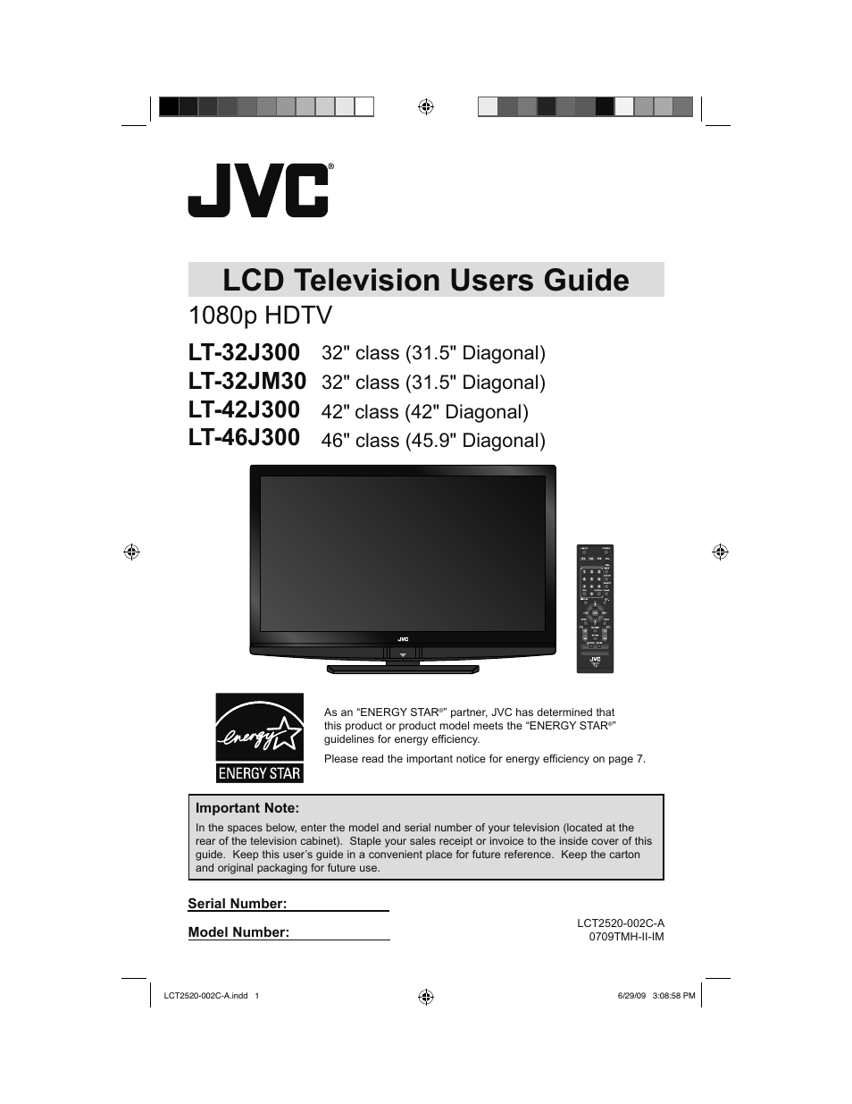 JVC 0709TMH-II-IM User Manual | 56 pages