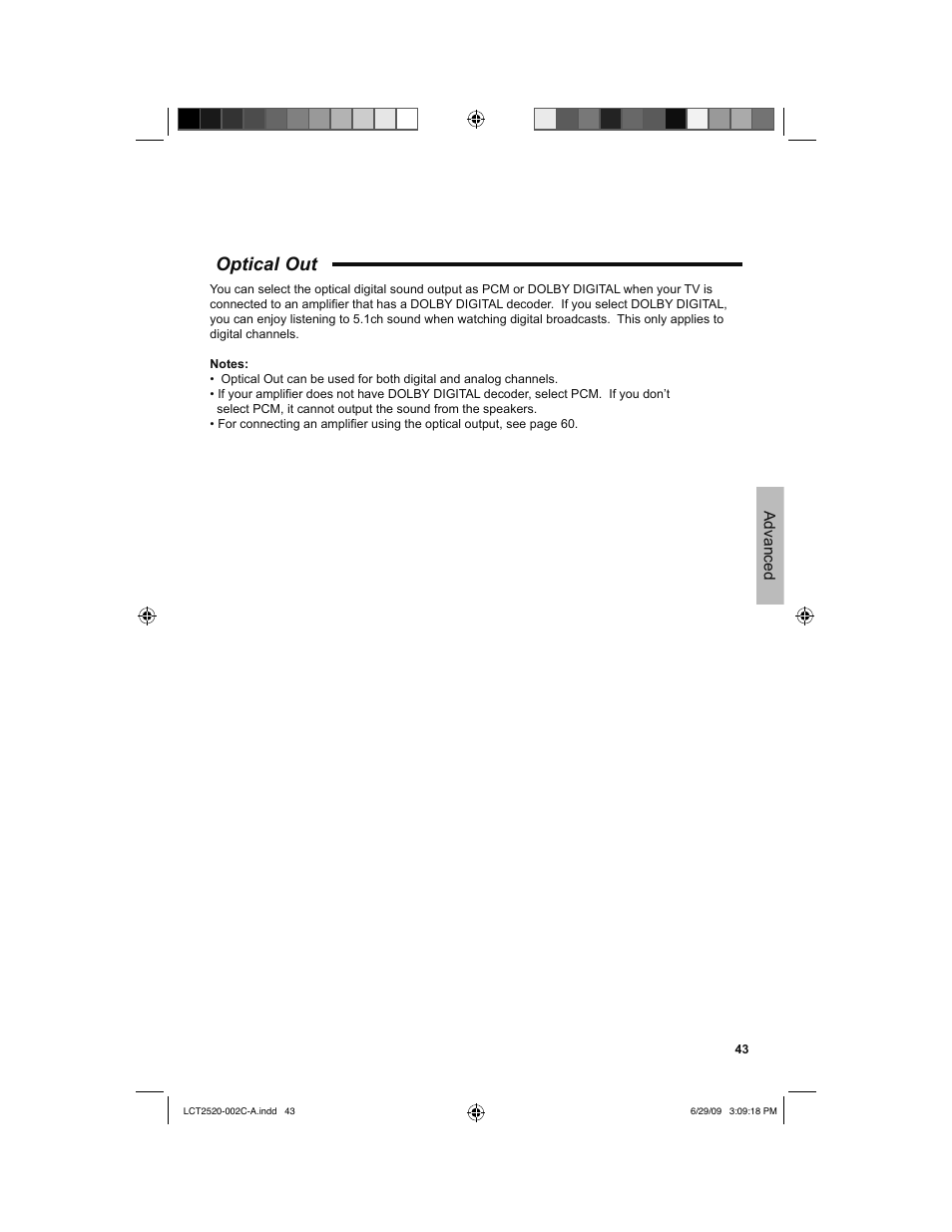 Optical out | JVC 0709TMH-II-IM User Manual | Page 43 / 56