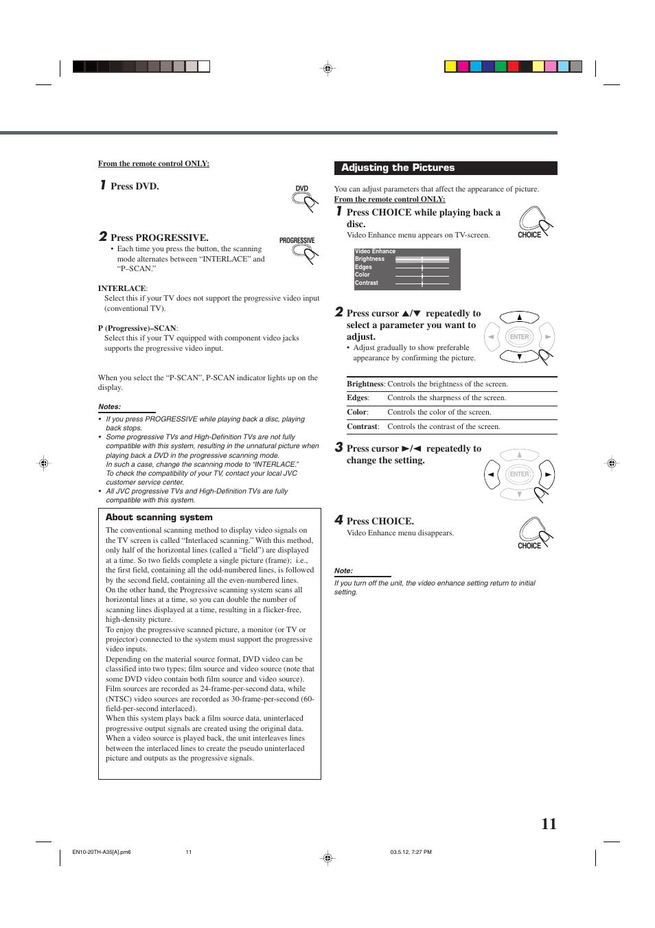 JVC TH-A35 User Manual | Page 13 / 63