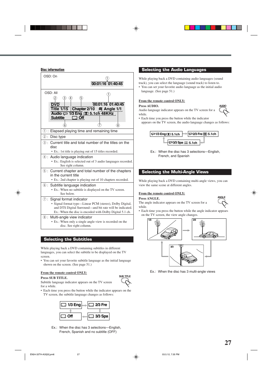 JVC TH-A35 User Manual | Page 29 / 63