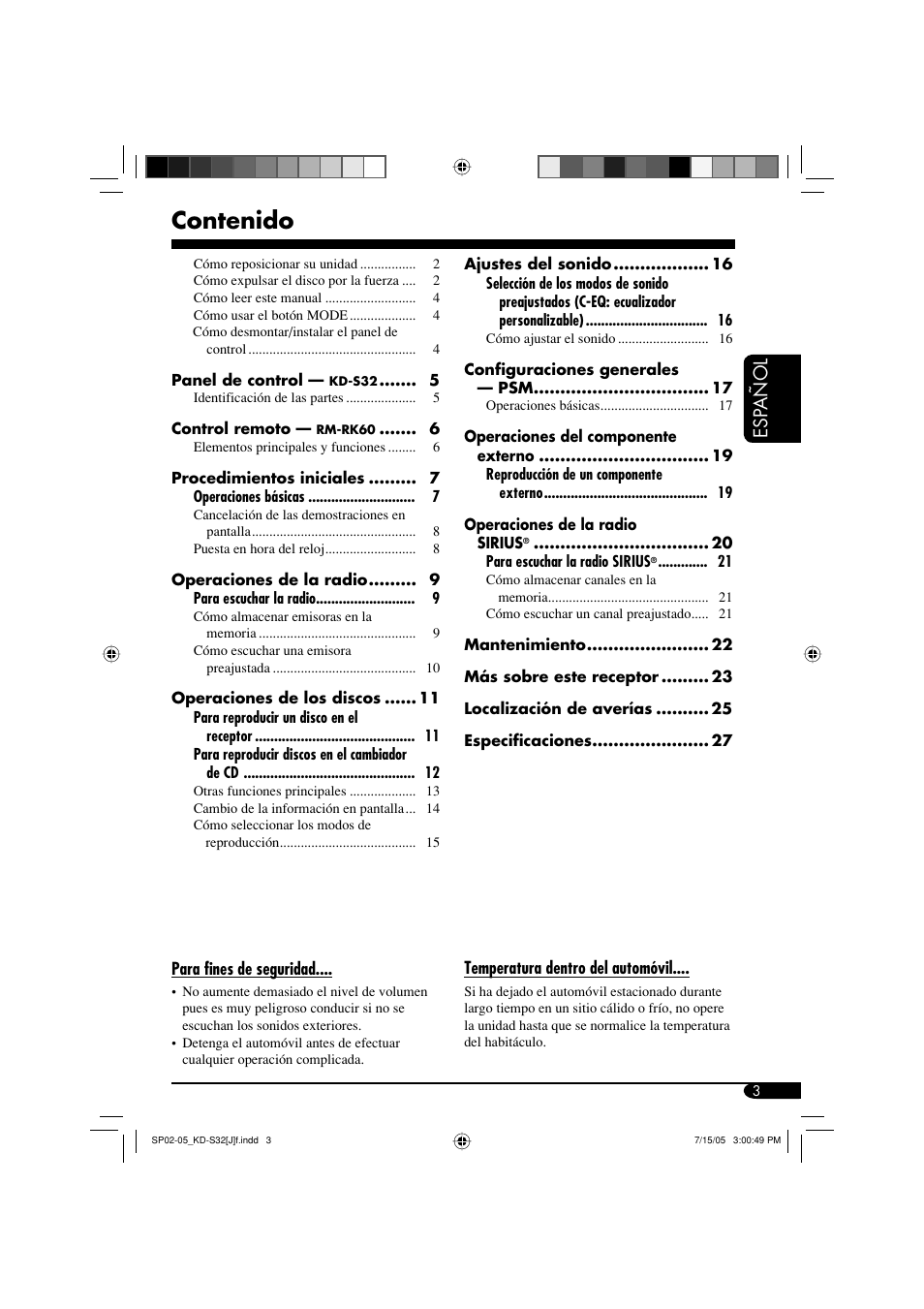 JVC KD-S32 User Manual | Page 29 / 54