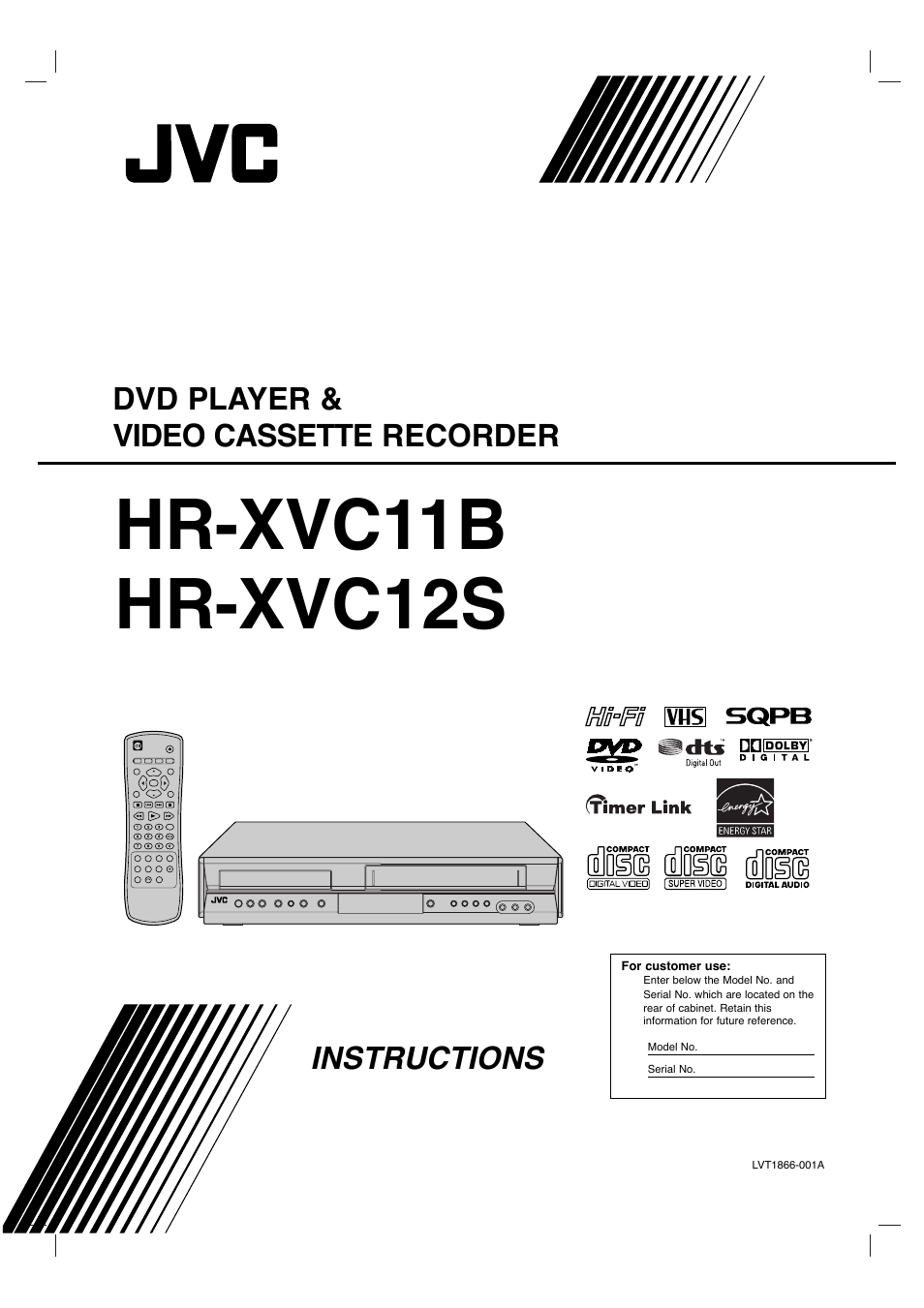 JVC HR-XVC11BJ User Manual | 36 pages