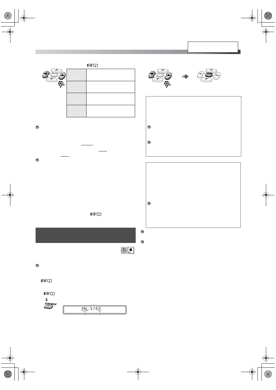 Sound and monitor settings, Selecting the color system and scanning mode | JVC TH-D5 Series User Manual | Page 18 / 40