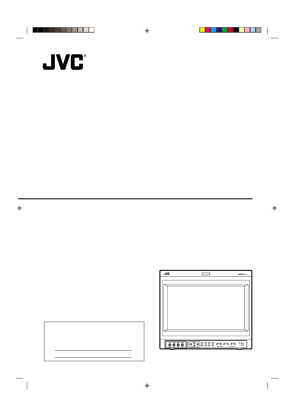 JVC DT-V1900CG User Manual | 28 pages