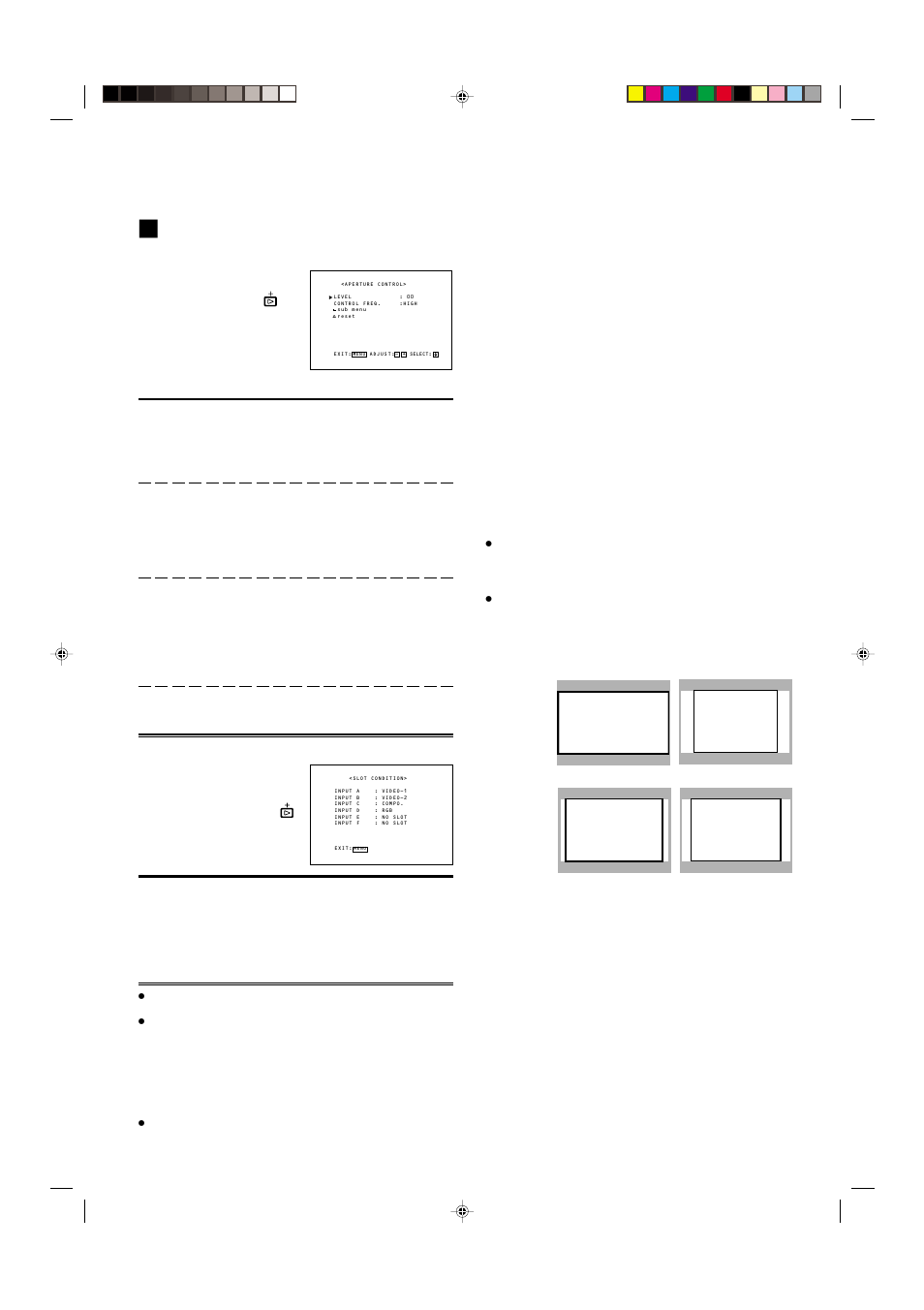 Item contents and adjustment range/settings | JVC DT-V1900CG User Manual | Page 13 / 28