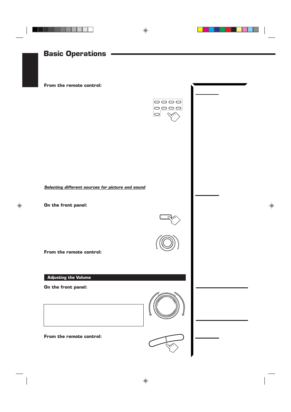 Basic operations, English | JVC RX-884RBK User Manual | Page 20 / 82