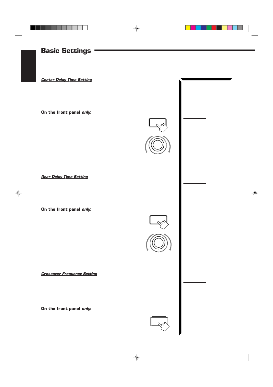 Basic settings | JVC RX-884RBK User Manual | Page 26 / 82
