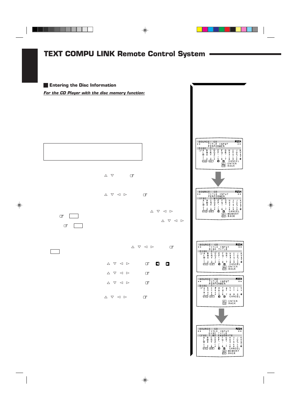 Text compu link remote control system | JVC RX-884RBK User Manual | Page 66 / 82