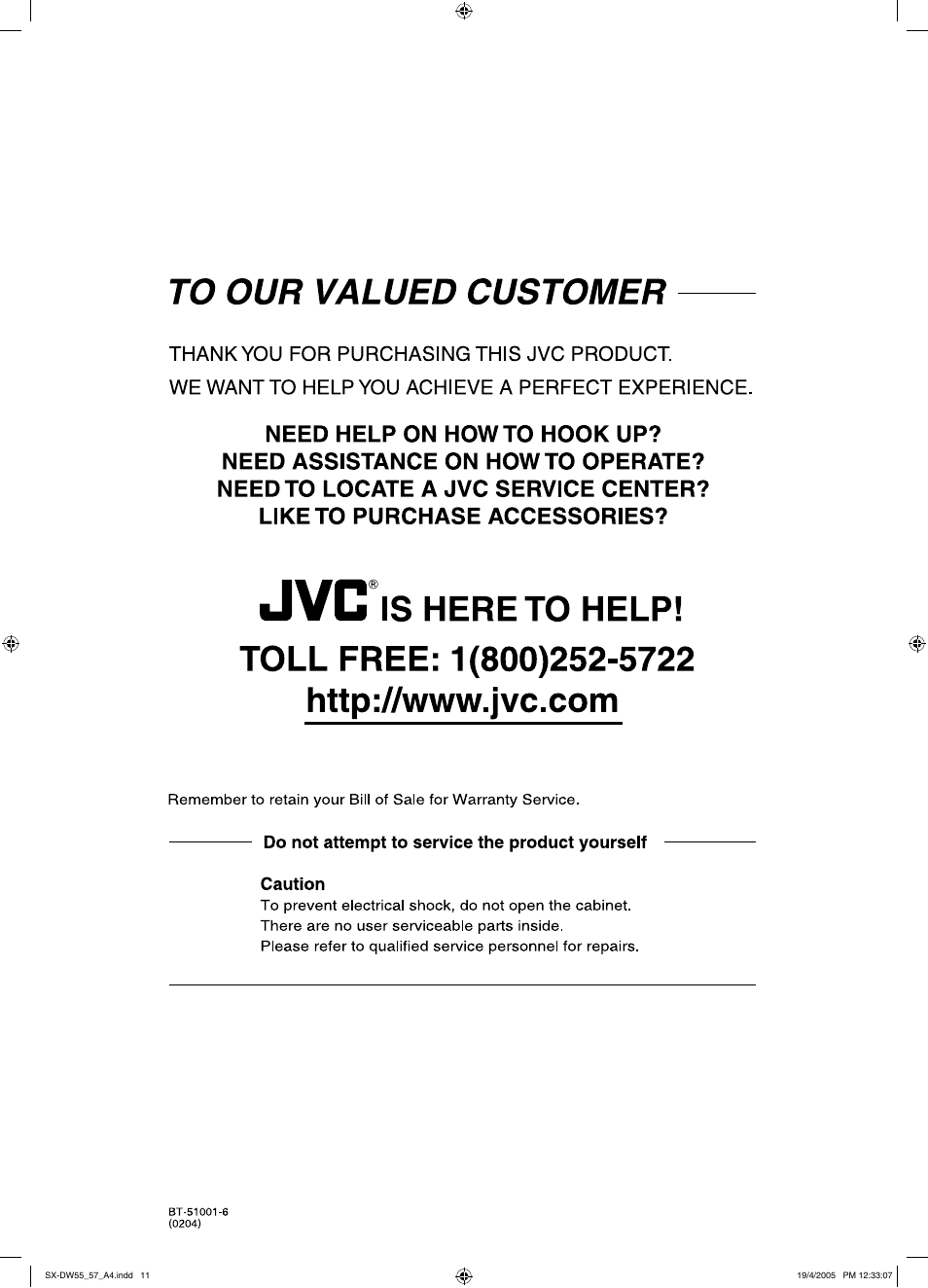 JVC SX-WD8 User Manual | Page 7 / 8