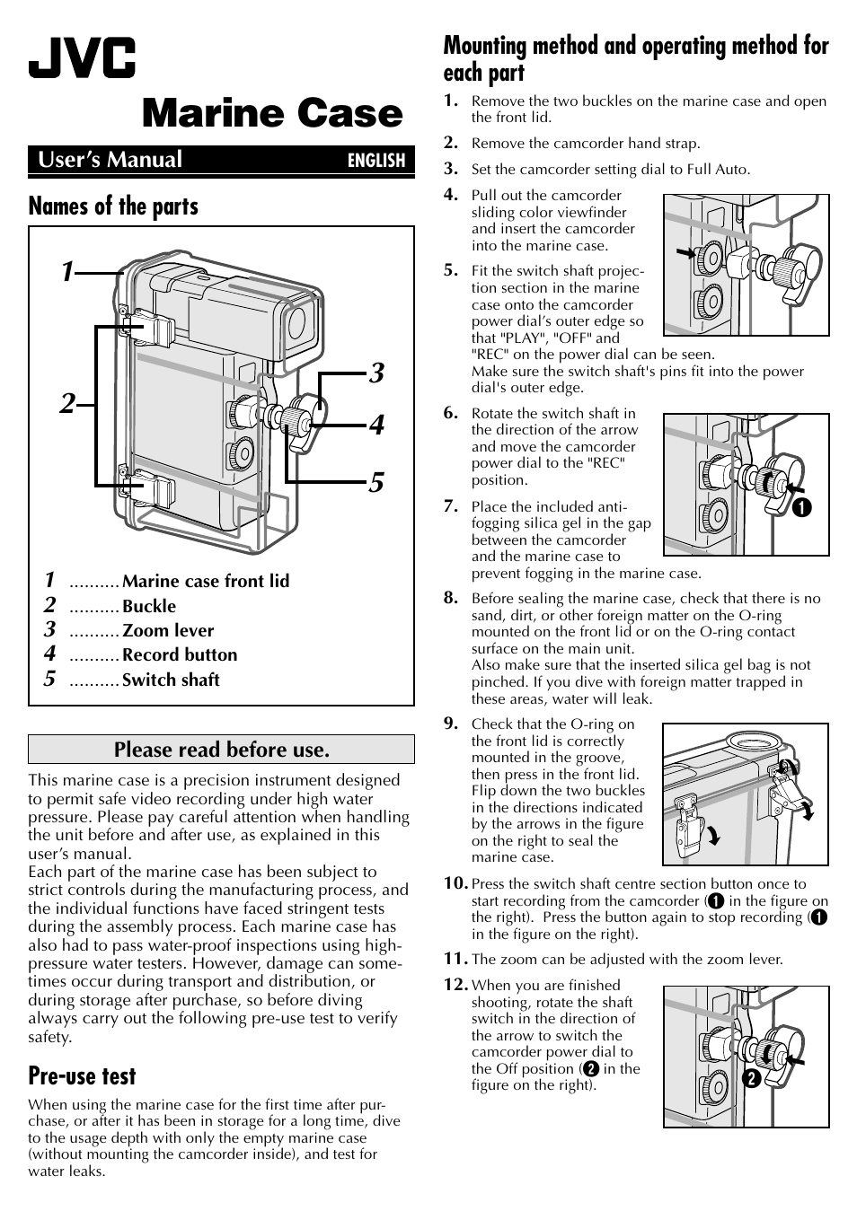 JVC WR-DV1U User Manual | 8 pages