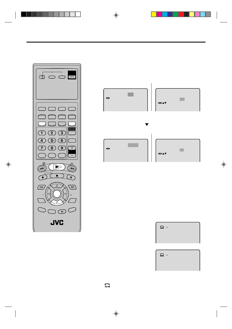 Repeat playback, Title, chapter, track playback, A-b repeat playback cd | Vcr/dvd/tv | JVC HR-XVC1U User Manual | Page 40 / 60