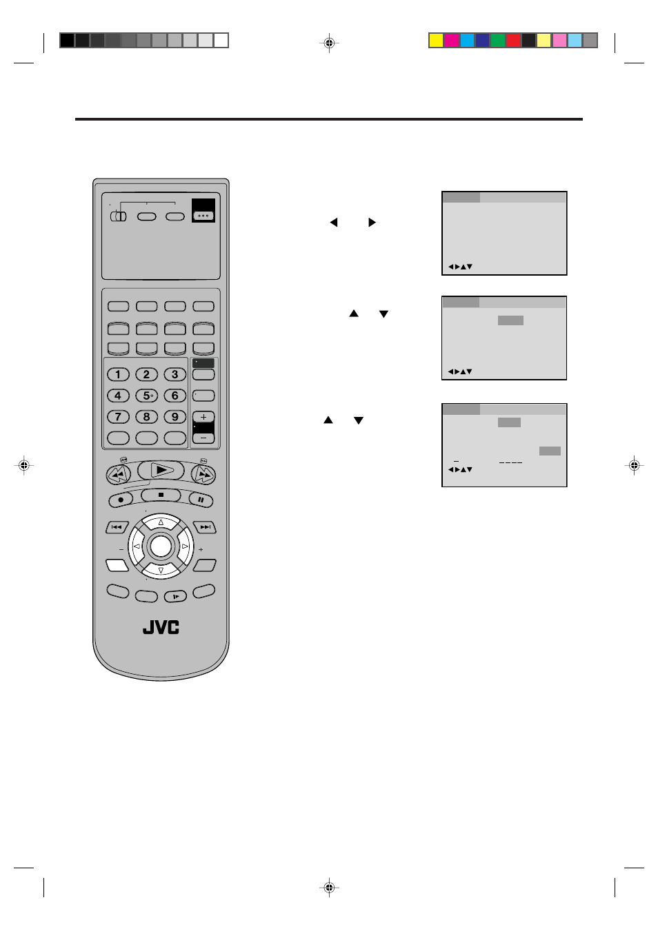 Setting menu language, Vcr/dvd/tv | JVC HR-XVC1U User Manual | Page 48 / 60