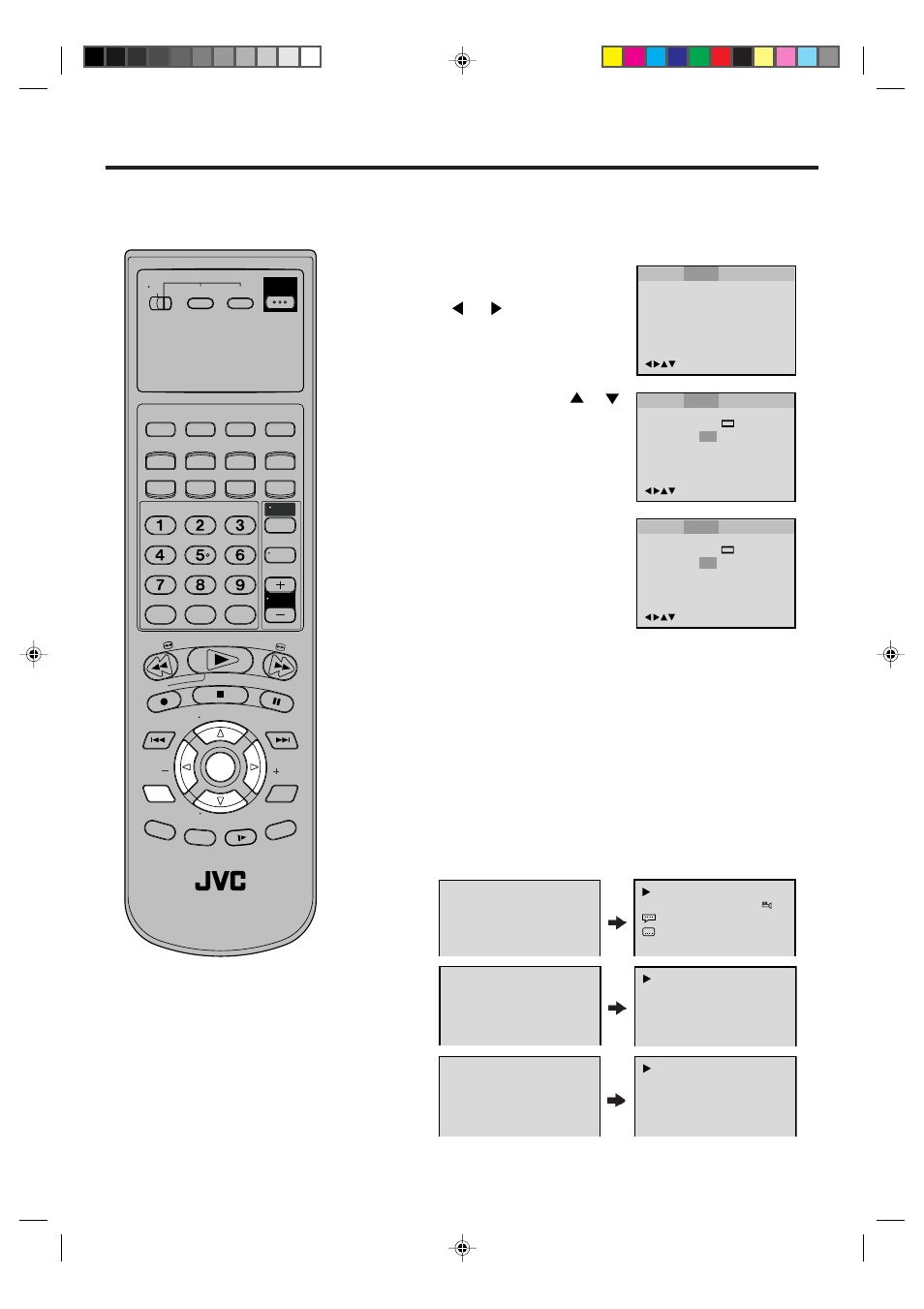 Setting on screen display / status display of disc, Status display of disc, Vcr/dvd/tv | JVC HR-XVC1U User Manual | Page 52 / 60