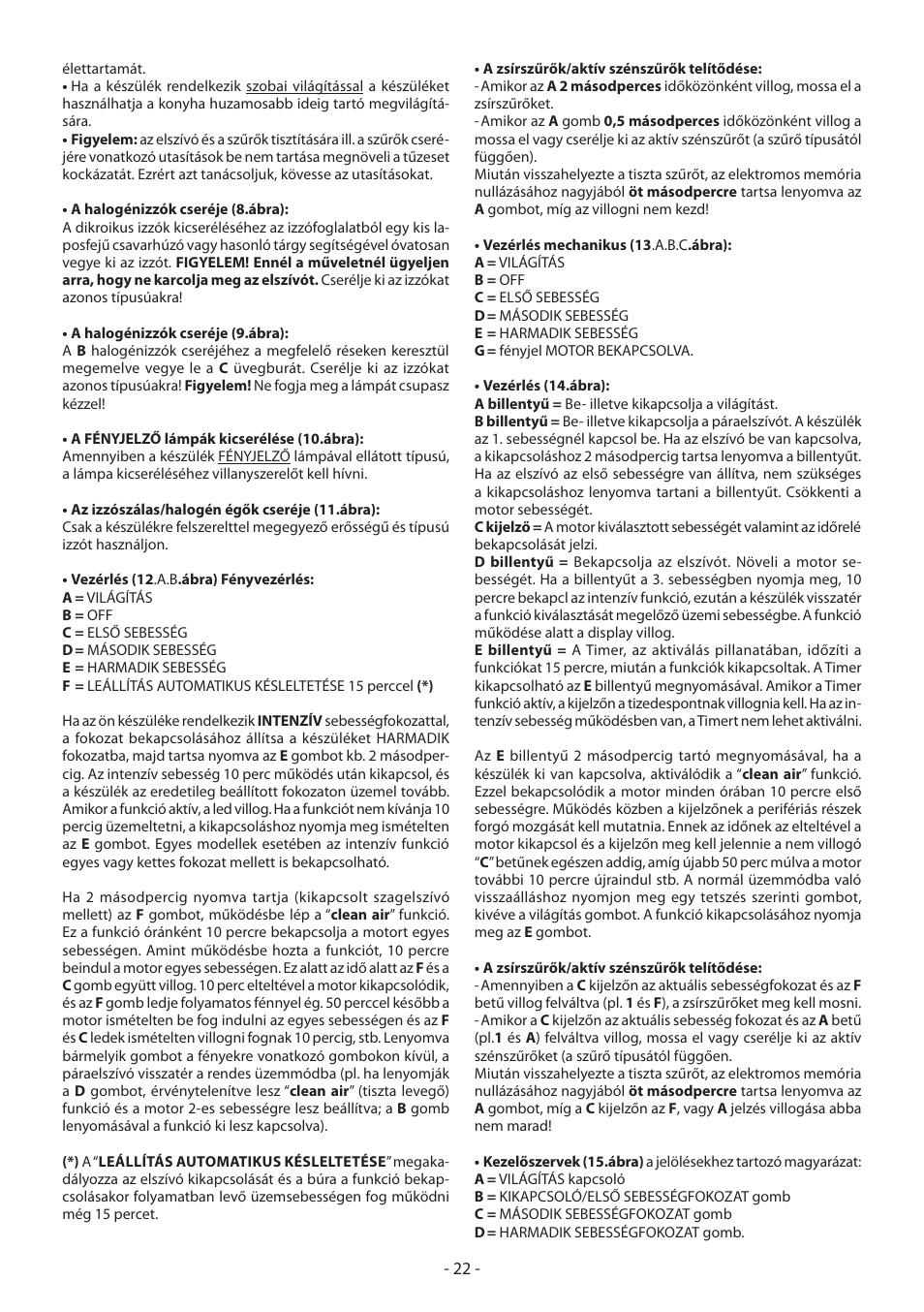 DeLonghi KCX-B60X User Manual | Page 22 / 40